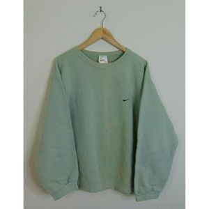 vintage 90s nike baby blue sweatshirt